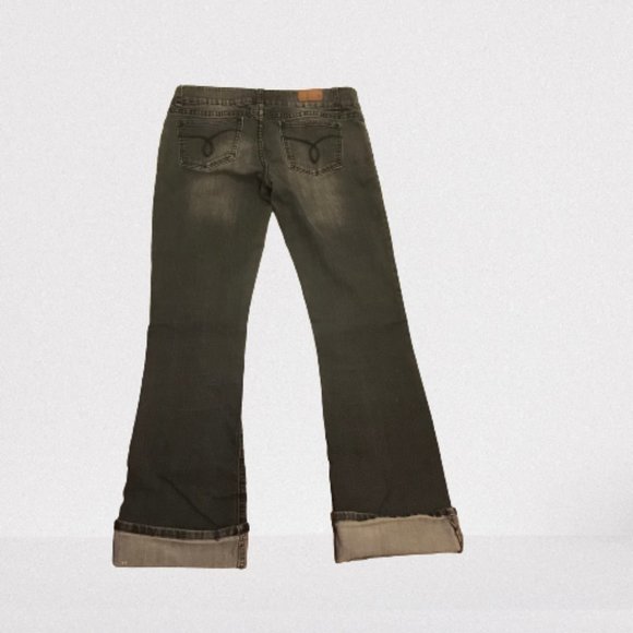 Bluenotes Casual Bootcut Grey Stretch Jeans - Picture 3 of 5